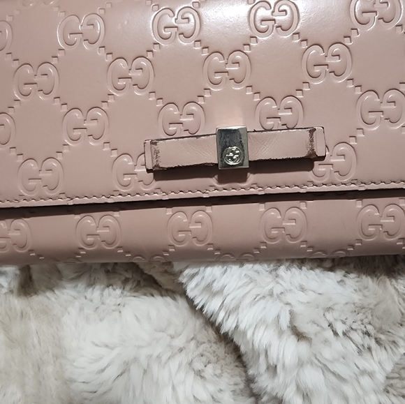 GUCCI Mauve Long Wallet With CoA - Picture 1 of 12
